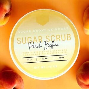 Sugar Grove 12 oz Peach & Sparkling Champagne Scented Foaming Sugar Scrub